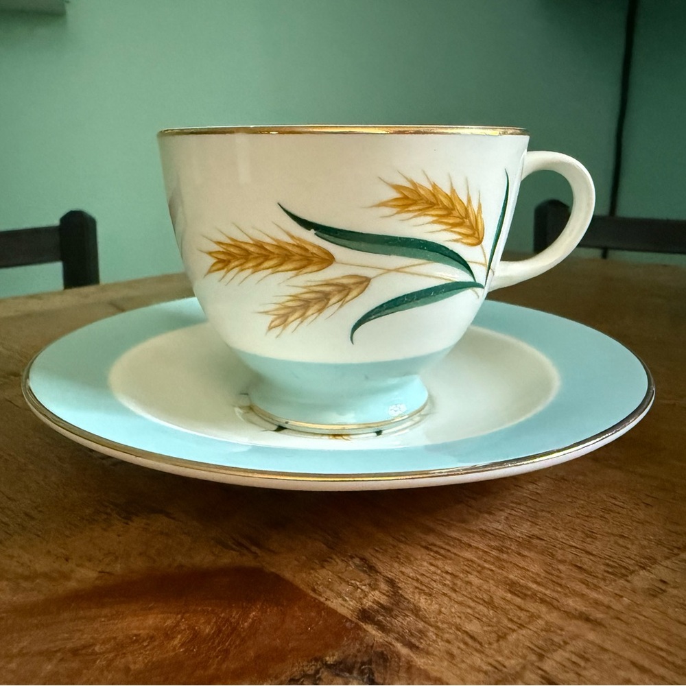 Teacup and saucer set Viking wheat